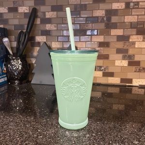 Sage green Starbucks tumbler